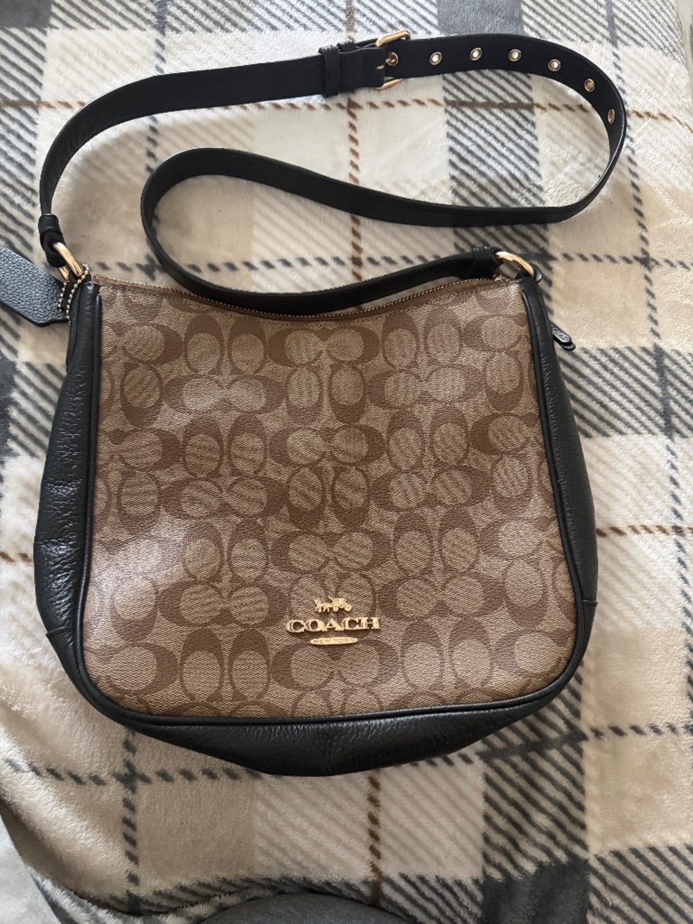 Coach Ellie File Bag In Signature Canvas Women's